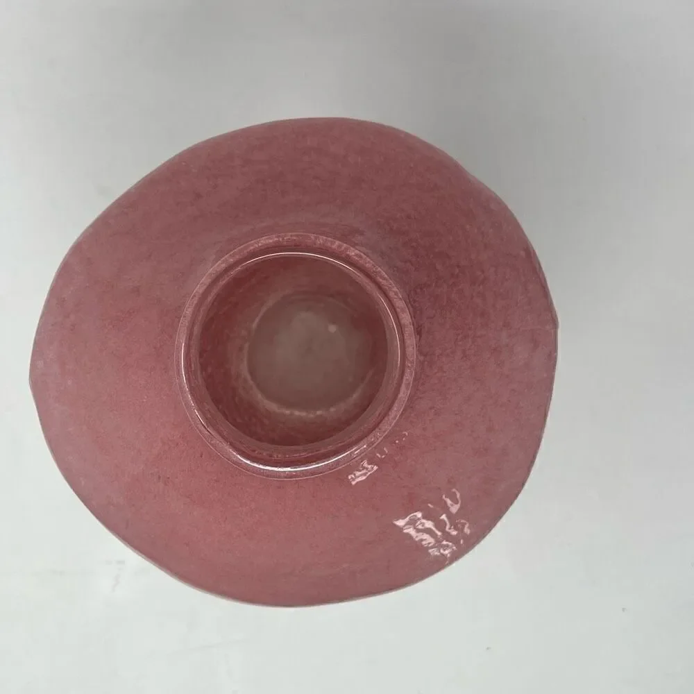 Anthropologie Smashed Glass Pink Vase 12.5 in.